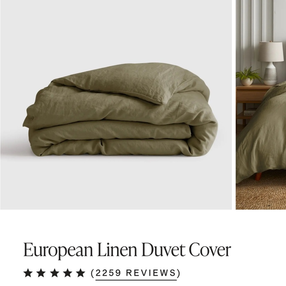 Quince European Linen Duvet Cover